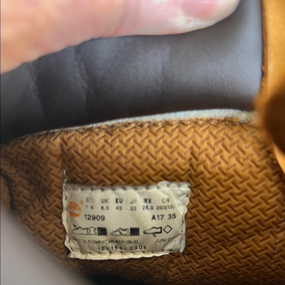 Timberland Tan Leather Boots men’s size 7 - Picture 8 of 9